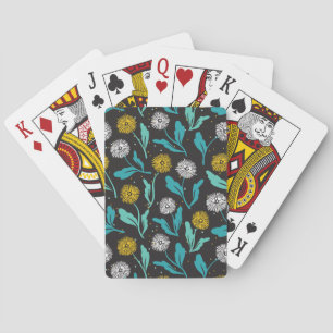 Spring Paardebloem Bloemen en Bladeren Design Pokerkaarten