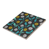 Spring Paardebloem Bloemen en Bladeren Design Tegeltje (Zijkant)