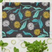 Spring Paardebloem Bloemen en Bladeren Design Theedoek (Gevouwen)