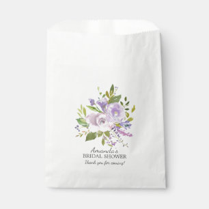 Spring Paarse Lavender Floral Shower Favor Bags Bedankzakje