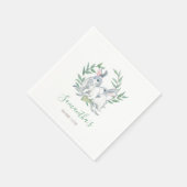 Spring Party Theme Bunny Waterverf Napkins Servet (Hoek)