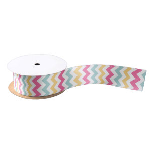 Spring Pastel Chevron Ribbon Lint