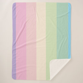 Spring pastel color scheme  sherpa deken