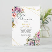 Spring Pastel Floral Bouquet Love in Bloom Kaart (Staand voorkant)