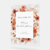 Spring Pastel Floral Fête des mariées Welcome (Angle)