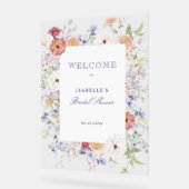 Spring Pastel Floral Fête des mariées Welcome (Angle)