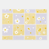 Spring Pastel Floral & Hearts Inpakpapier Vel (Voorkant)