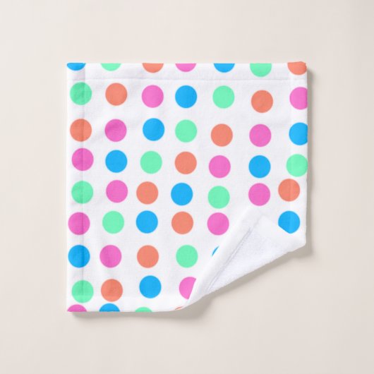 Spring Pastel Spots Bad Handdoek (Wasdoekje)