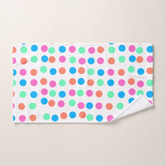 Spring Pastel Spots Bad Handdoek (Handdoek)