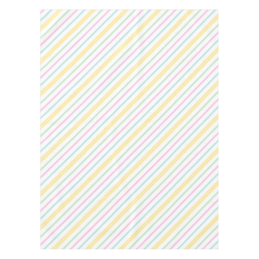 Spring Pastel Stripe Tafelkleed (Voorkant)