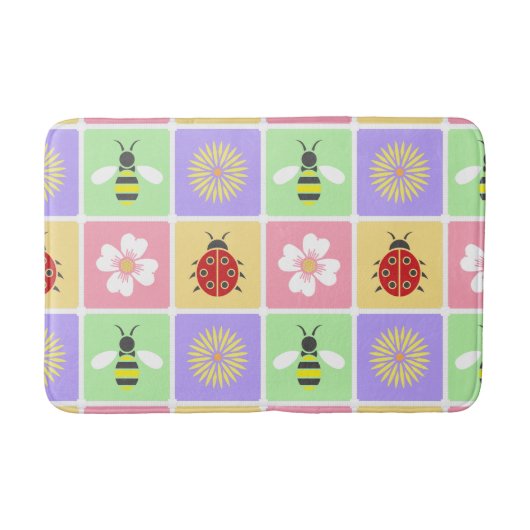 Spring Patches Bath Mat (Voorkant)