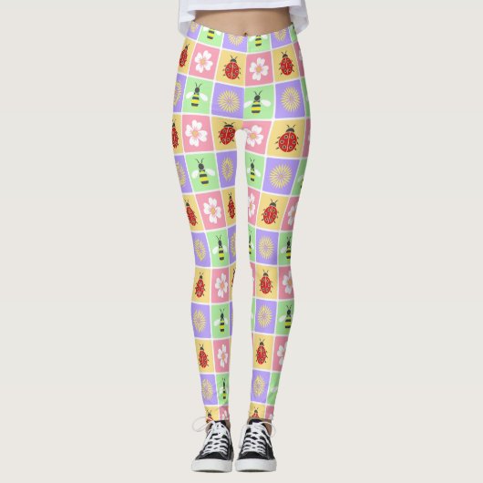 Spring Patches Leggings (Voorkant)
