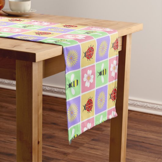 Spring Patches Table Runner Korte Tafelloper (Voorbeeld)