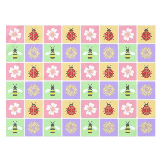 Spring Patches Tablecloth Tafelkleed (Voorkant (Horizontaal))