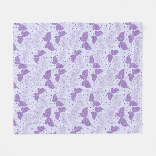 Spring Pattern Fleece Deken (Voorkant (Horizontaal))