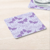 Spring Pattern Vierkante Kartonnen Onderzetter (Schuin)