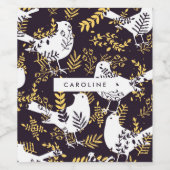 Spring Pattern Wijn Etiket (Enkel label)