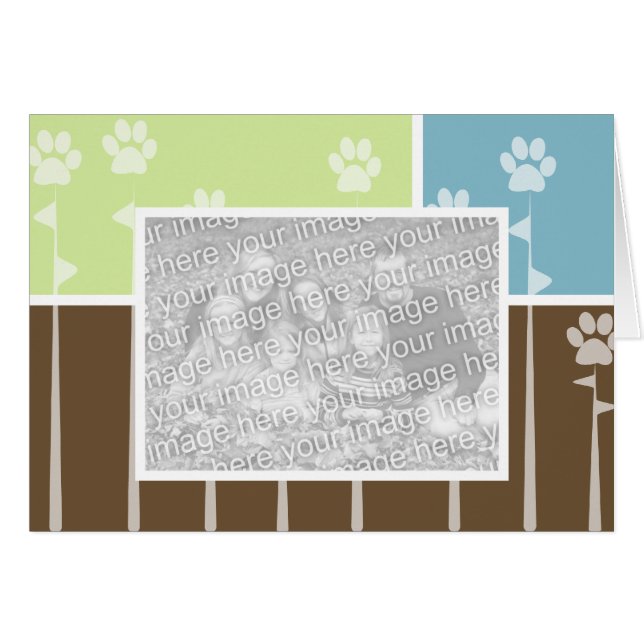 Spring Paws-fotokaarten (Voorkant Horizontaal)