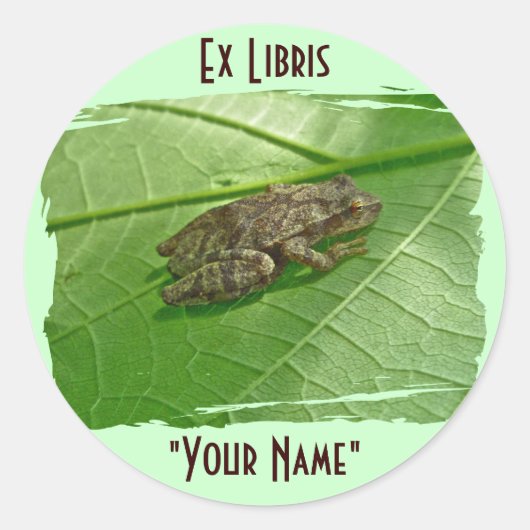 Spring Peeper (Pseudacris crucifer) Treefrog Items Ronde Sticker (Voorkant)