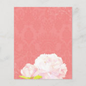 Spring Peony Programme de mariage pour le corail (Dos)