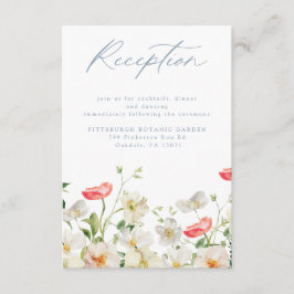 Spring Peony Waterverf bruiloft receptie Kaart