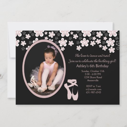 Spring Performance Photo Invitation Kaart (Voorkant)