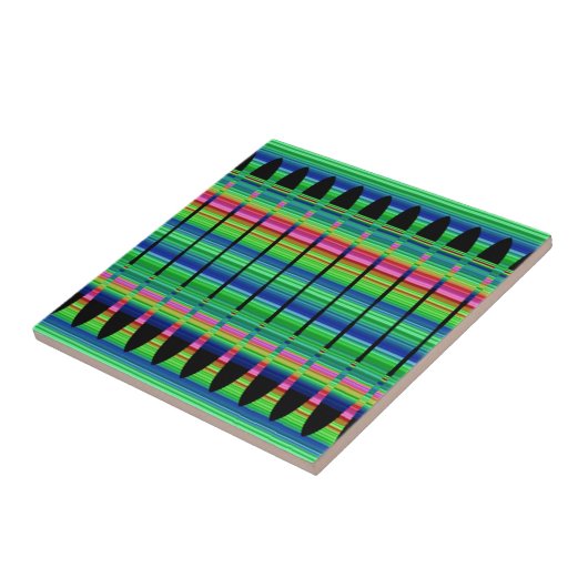 Spring Peruvian Array Ceramic Tile Tegeltje (Zijkant)