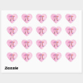 Spring Pi © Floral Pi Symbool op roze Stickers (Vel)