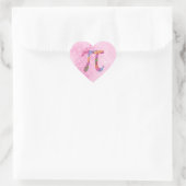 Spring Pi © Floral Pi Symbool op roze Stickers (Tas)