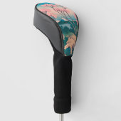 Spring Picnic onder Cherry Tree Flowers Mount Fuji Golfheadcover (Schuin)