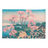 Spring Picnic onder Cherry Tree Flowers Mount Fuji Kussensloop (Achterkant)