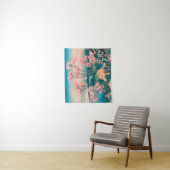 Spring Picnic onder Cherry Tree Flowers Mount Fuji Wandkleed (In situ)