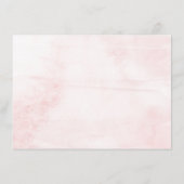 Spring Pinks Waterverf Floral Wedding Collectie Informatiekaartje (Achterkant)