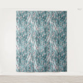 Spring Plum Blossom Floral Pattern Wandkleed (Voorkant)