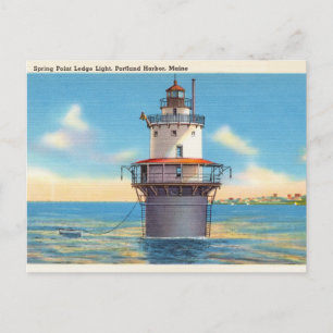 Spring Point Ledge Light, Portland Harbour, Maine Briefkaart