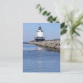 Spring Point Ledge Lighthouse-New England Briefkaart (Staand voorkant)