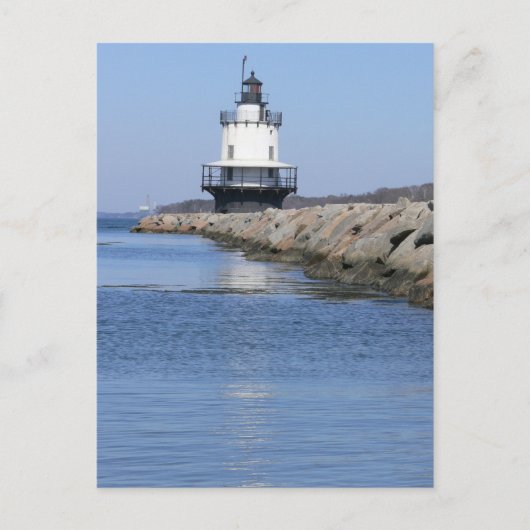 Spring Point Ledge Lighthouse-New England Briefkaart (Voorkant)