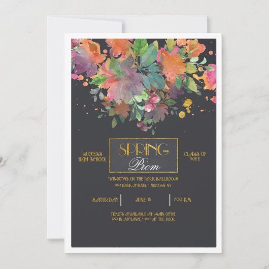 Spring Prom Uitnodiging (Voorkant)