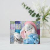 Spring Puppy Love Briefkaart (Staand voorkant)