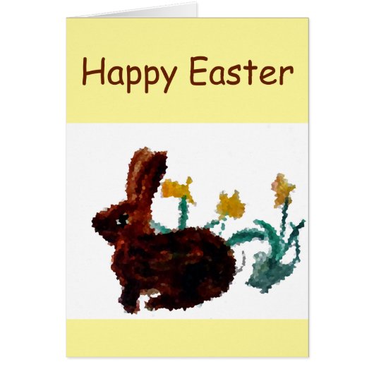 Spring Rabbit Daffodils Pasen (Voorkant)