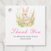 Spring Rabbit Easter Brunch Bedankjes Labels (Voorkant)