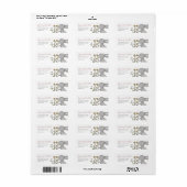 Spring Rabbit Retour Adres Label (Full Sheet)