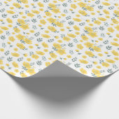 Spring Radiance: Yellow Poppy Flower Cadeaupapier (Hoek)