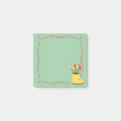 Spring Rain Boot, Tulip, Butterfly Post-it Notes (Voorkant)