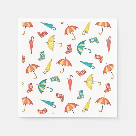 Spring Rain I Servetten (Voorkant)