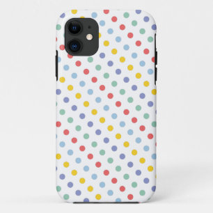 Spring Rainbow Polka Dot Pattern iPhone 11 Hoesje