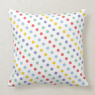 Spring Rainbow Polka Dot Pattern Pillow Kussen