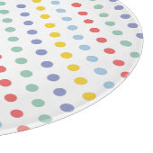 Spring Rainbow Polka Dot Pattern Snijplank (Hoek)
