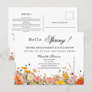 Spring Real Estate Marketing of Prospecting Briefkaart