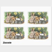 SPRING RECHTHOEKIGE STICKER (Vel)